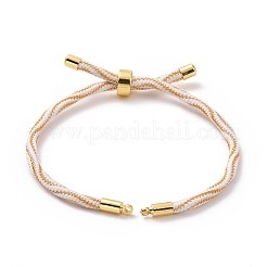 Bracelets argentés en corde de nylon&nbsp;MAK-C003-03G-09