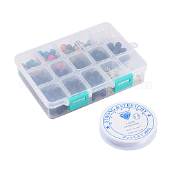 Kit per la creazione di braccialetti elastici chakra fai da te&nbsp;DIY-JP0005-63G