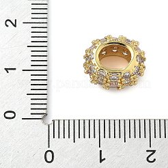 Ottone micro spianare perline europei zirconi&nbsp;KK-I276-28G