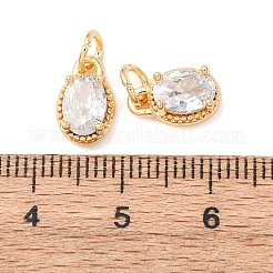 Pendentifs avec zircon cubiques à micro-pavés en laiton&nbsp;KK-A279-04G