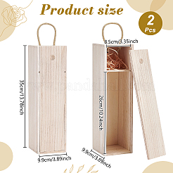 Cajas de madera para almacenar vino tinto&nbsp;CON-WH0095-234
