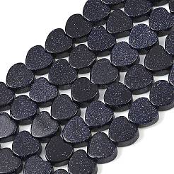 Synthetische blauen goldstone Perlen Stränge&nbsp;GG-CBA199E-B02-01