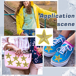 30 Stück computergesteuerte Stickerei mit Sternmuster zum Aufbügeln/Aufnähen&nbsp;PATC-FG0002-88