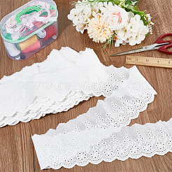 Ruban de dentelle de fleurs brodées en coton&nbsp;OCOR-DR0001-04