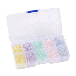 125 Stück 10 transparente Acrylperlen im Stil&nbsp;TACR-YW0001-38