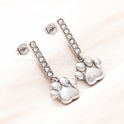 Orecchini pendenti in acciaio inossidabile 304&nbsp;EJEW-C148-02P