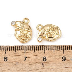 Weihnachtslegierung mit Kristall-Strass-Anhängern&nbsp;FIND-G102-02G-02