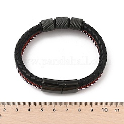 Cuir tressé bracelets multi-brins&nbsp;BJEW-Z081-15EB