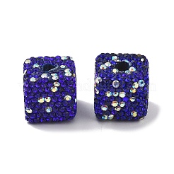 Perles de strass en argile polymère en forme de cube&nbsp;CLAY-NH0001-08