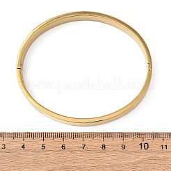Armreifen aus Edelstahl 304 mit mikropavé-gefassten&nbsp;BJEW-B161-04G