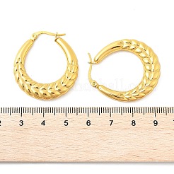 Orecchini a cerchio in acciaio inossidabile 304&nbsp;EJEW-Q011-15G