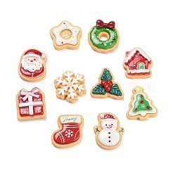 Weihnachtliche Cabochons aus undurchsichtigem Harz&nbsp;CRES-I049-01