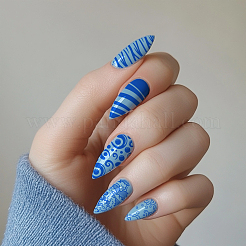Plantillas de arte de uñas diy de acero inoxidable&nbsp;MRMJ-WH0092-054