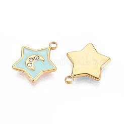 Ionenplattierung (IP) 304 Edelstahl Strass Charms&nbsp;STAS-N109-244G
