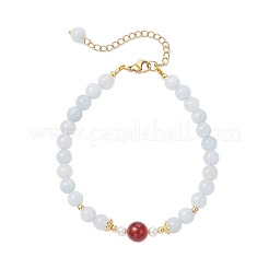 Bracelets de jade blanc naturel&nbsp;BJEW-JB11973-03