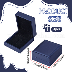 Paketboxen für Broschen aus PU-Leder&nbsp;CON-WH0086-232A