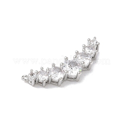 Pendentifs avec zircon cubiques à micro-pavés en laiton&nbsp;KK-Z128-01P