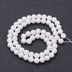 Natur Mashan Jade runde Perlen Stränge&nbsp;X-G-D263-6mm-XS01