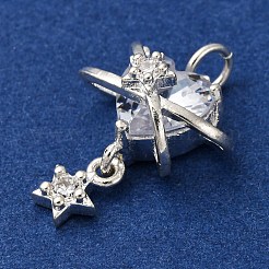 Pendentifs en laiton et zircon cubique&nbsp;KK-D378-10S