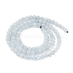 Natürliche Aquamarin Perlen Stränge&nbsp;G-D327-B01-4mm