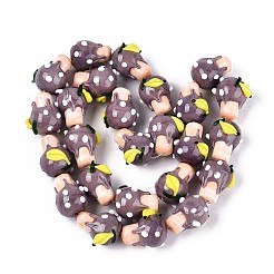 Cuentas irregulares hechas a mano hechas con lampwork&nbsp;LAMP-T022-06A