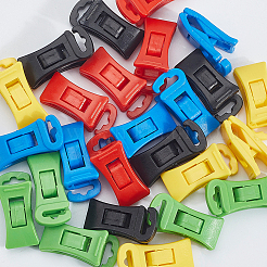 25 Stück winddichte Kunststoff-Clips in 5 Farben&nbsp;AJEW-CN0004-85