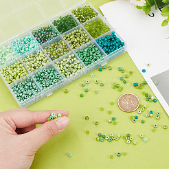 1800 Stück runde Glasperlen in zwei Farben&nbsp;SEED-AR0001-18