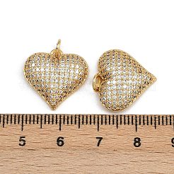 Pendentifs avec zircon cubiques à micro-pavés en laiton&nbsp;ZIRC-I367-06G-01