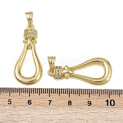 Ottone micro spianare pendenti zirconi&nbsp;KK-I358-052G