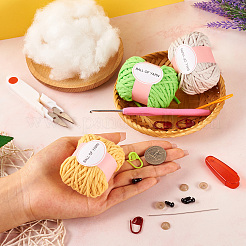 DIY Häkelset für Elefanten- und Meeresschildkrötenpuppen&nbsp;DIY-TAC0001-84