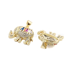 Pendentifs en laiton zircon cubique pavé&nbsp;KK-U009-02A-G