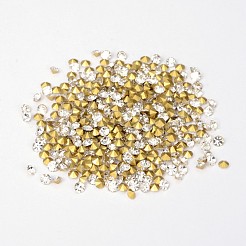 Zurück plattiert Diamant Glas wies Strass&nbsp;RGLA-SS16-001