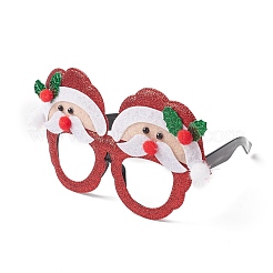 Montature per occhiali glitterate in plastica e tessuto non tessuto natalizio&nbsp;AJEW-E053-01B