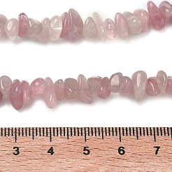 Chip natürlichen Rosenquarz Perlenstränge&nbsp;X-G-M344-50A