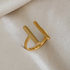 Anillos abiertos de acero inoxidable 304 para mujer&nbsp;EM2945-1