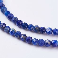 Natürlicher Lapislazuli Perlenstränge&nbsp;G-J376-51A-2mm