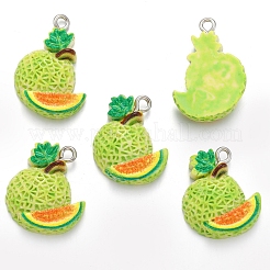 Colgantes de frutas resina&nbsp;PW-WGB3762-01