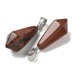 Natürliche Mahagoni Obsidian spitzen Anhänger&nbsp;G-B127-15P-02
