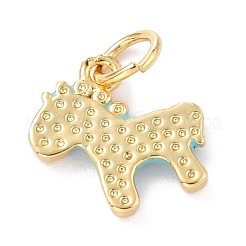 Echte 18 Karat vergoldete Messing Charms&nbsp;KK-L206-008A-G