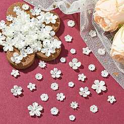 12 styles de capuchons de perles d'imitation en plastique abs et en résine&nbsp;DIY-CJ0002-40