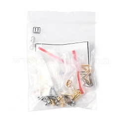 16 stücke 8 stile 201 edelstahl stud ohrring Zubehörse mit loch&nbsp;EJEW-FS0001-21
