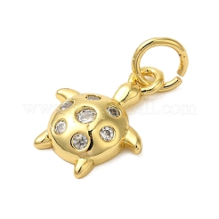Micro Pave Bijoux de zircone cubique en laiton de placage en râtelier&nbsp;KK-P279-12G