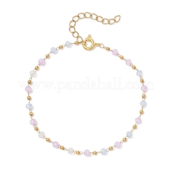 Bracelets à maillons en perles de verre pour femmes&nbsp;BJEW-JB12978
