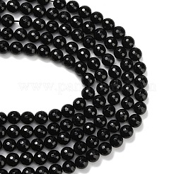 Brins de perles d'onyx noir naturel&nbsp;G-C280-B01-12mm