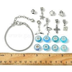 DIY-Armband-Set aus Legierung und Messing im europäischen Stil mit Ozeanmotiven&nbsp;DIY-FS0007-24