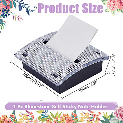 Notizblockhalter aus Kunststoff mit Strass&nbsp;AJEW-WH0031-80B