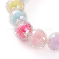 Acryl Schutzengel Charm Stretch Armbänder für Kinder&nbsp;BJEW-JB05866