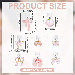 16 Stück 8 Stile mobile staubdichte PVC-Stecker&nbsp;HJEW-ME00124