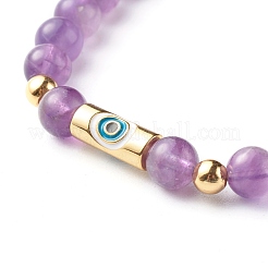 Bracciali tratto di pietra misti naturali&nbsp;BJEW-JB06567