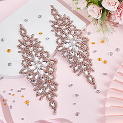 Blumenglas-Kristall-Strass-Applikationen&nbsp;DIY-WH0304-643B